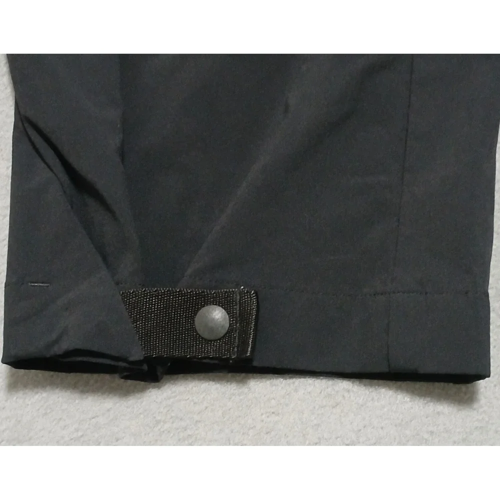 Adidas‎ Terrex Pants Size L Black Hiking Performance Belted Snap Cuff Mens